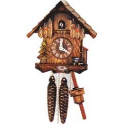 Casita fuente y abeto