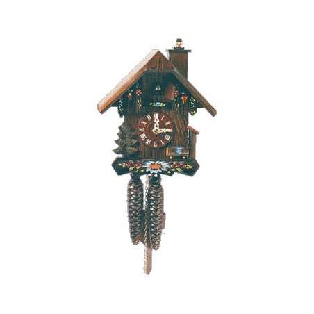 Casita fuente y abeto