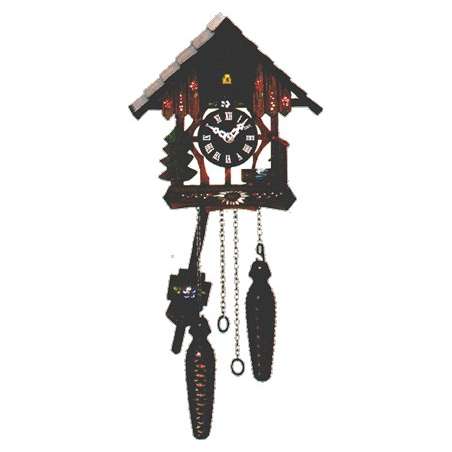 Casita fuente y abeto