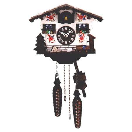 Casita fuente y abeto