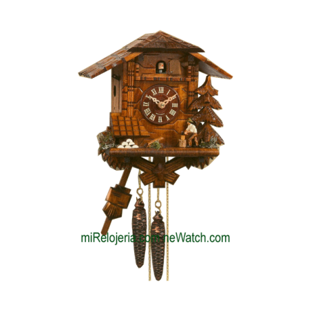 Leñador con música