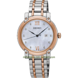 Acero Mujer bicolor con diamantes