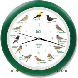 Wall Clock Birds Radio Controlled