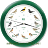 Wall Clock Birds Radio Controlled