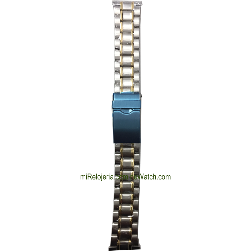 Two Tone Standard Stainless steel Bracelet 20 mm.