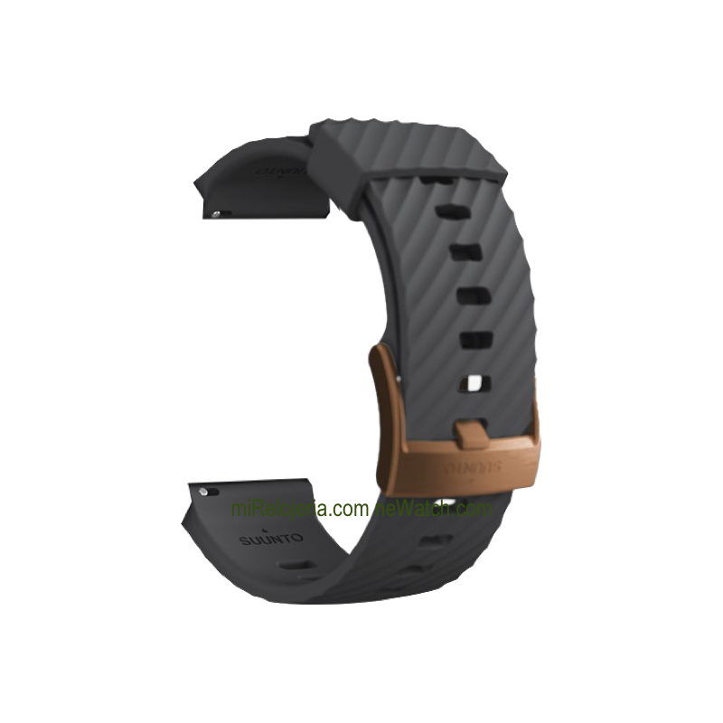 URBAN 3 Silicone strap Graphite Copper