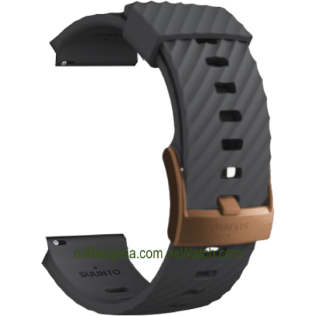 URBAN 3 Silicone strap Graphite Copper