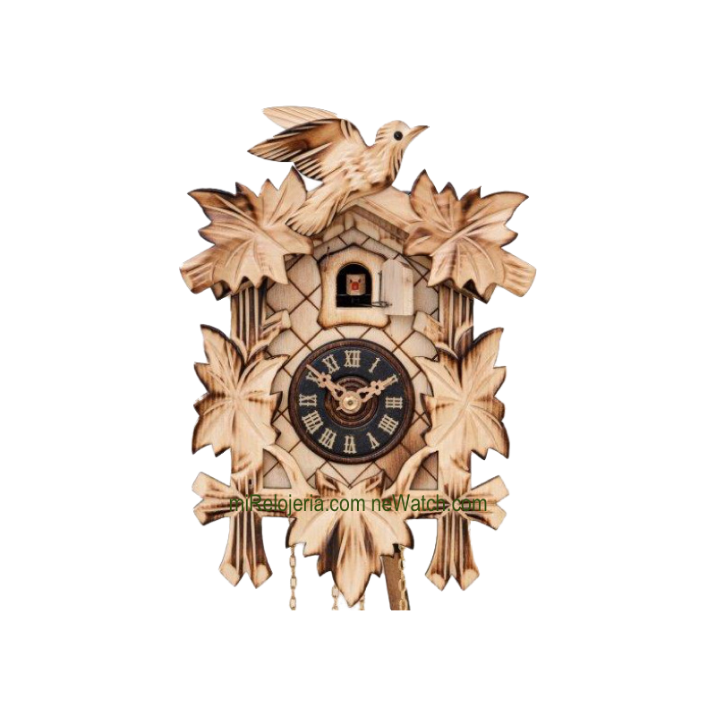 Leaf and bird cuckoo clock Engstler