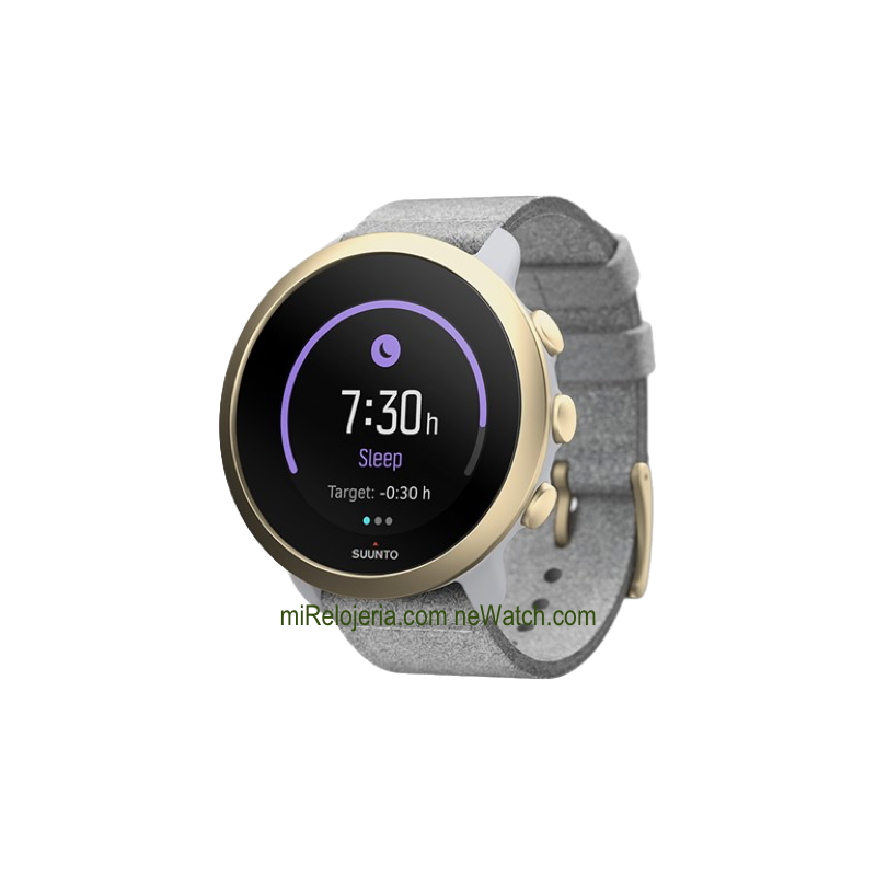 3 Fitness Pebble White Light Gold