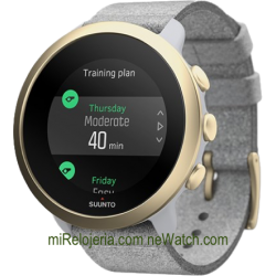 3 Fitness Pebble White Light Gold