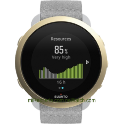 3 Fitness Pebble White Light Gold