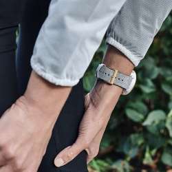 3 Fitness Pebble White Light Gold