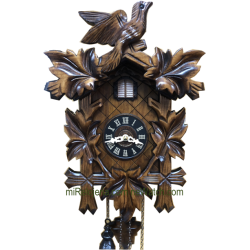 Leaf and bird cuckoo clock Engstler