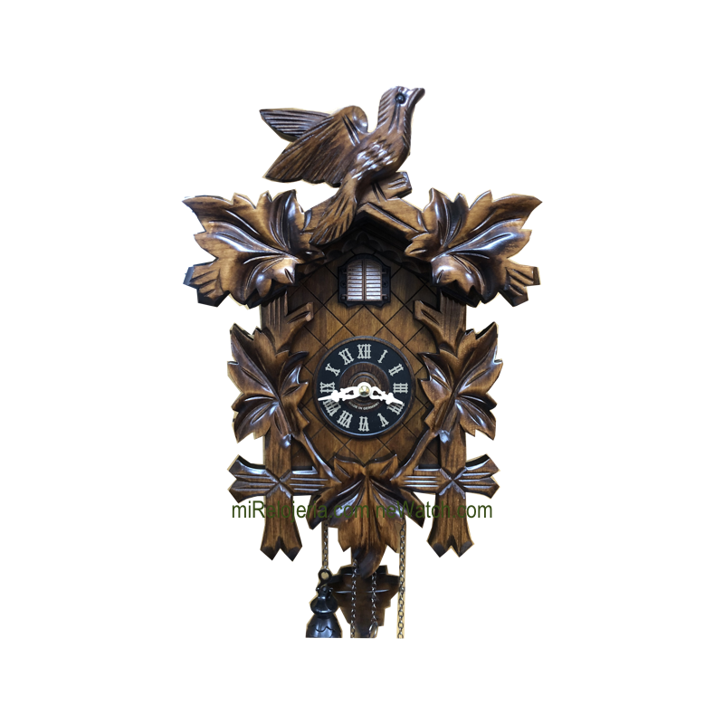 Leaf and bird cuckoo clock Engstler