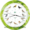 Wall Clock Birds Radio Controlled