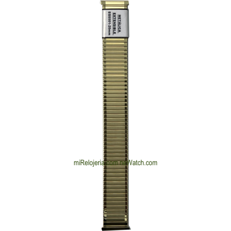 Brazalete Extensible Dorado estándar 20 mm