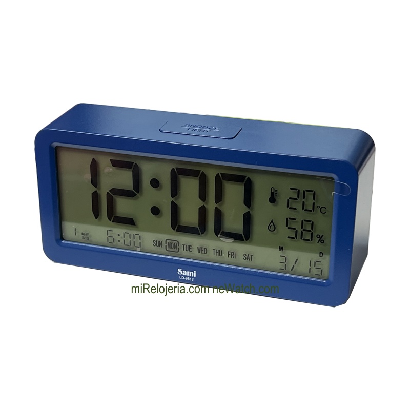 Triple Despertador Digital con temperatura