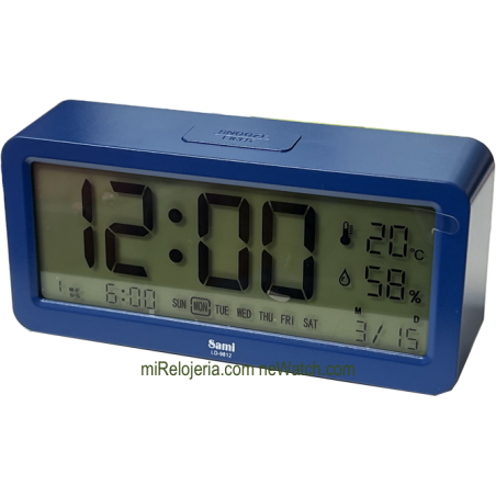 Triple Despertador Digital con temperatura