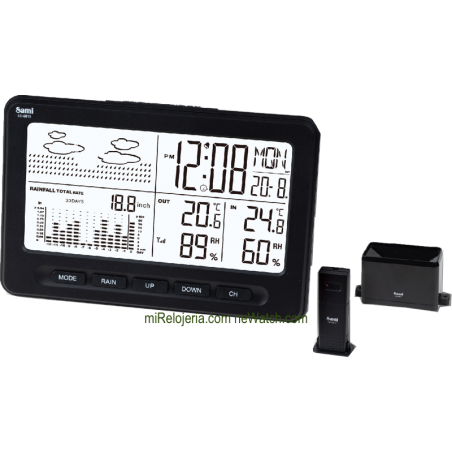 Weather station with rain & temp. sensor