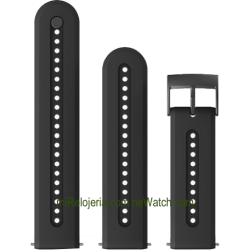 Atletic 7 Silicone strap Charcoal Black 24 mm.