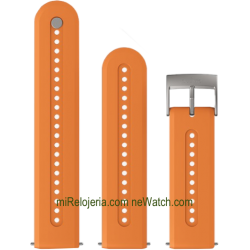 Correa de silicona Atletic 7 Granite Orange 24 mm.