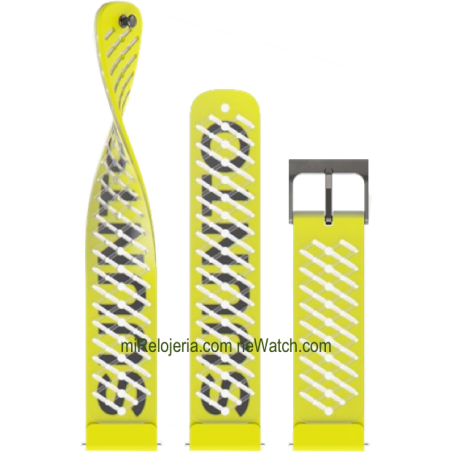 Athletic 5 Silicone strap Lemon Yellow 22 mm.