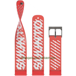 Correa de silicona Athletic 5 Lava Red 22 mm.