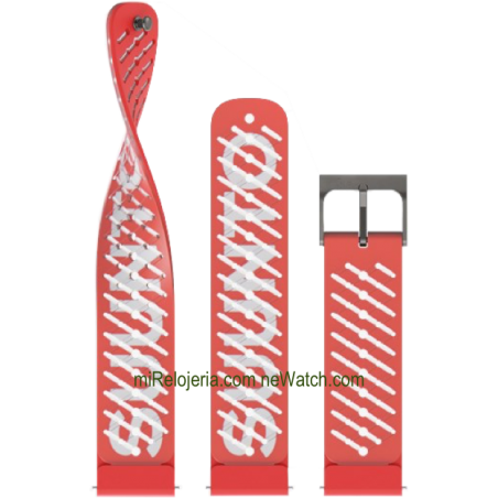 Athletic 5 Silicone strap Lava Red 22 mm.