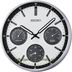 Thermometer & Hygrometer Wall Clock