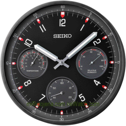 Thermometer & Hygrometer Wall Clock