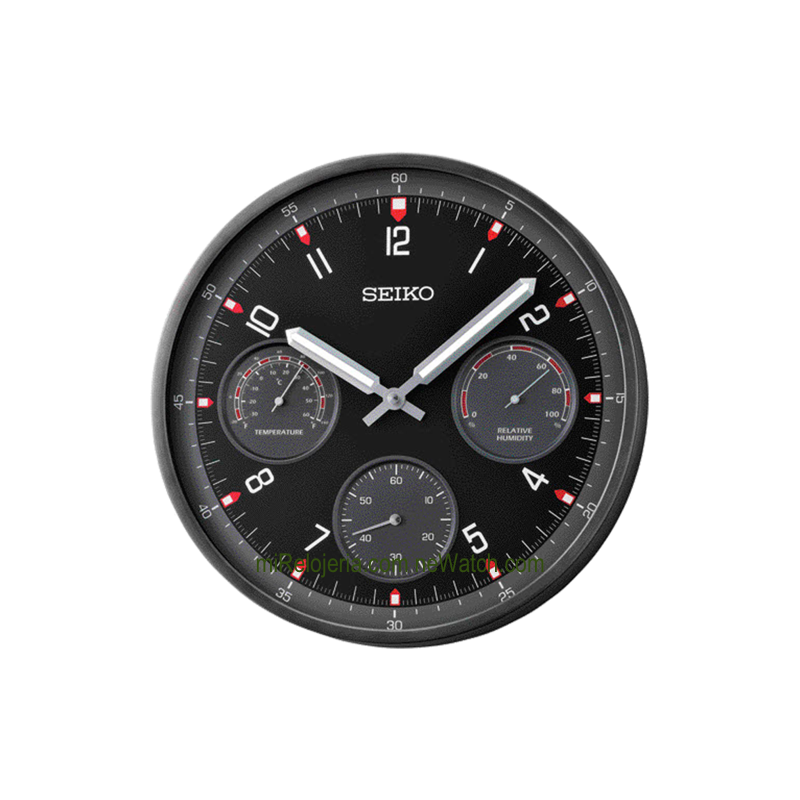 Thermometer & Hygrometer Wall Clock