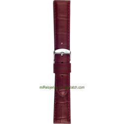 Genuine Bull Calf leather Alligator Engraved Santiago strap 20 mm.