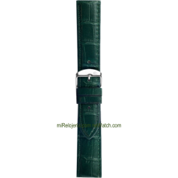 Genuine Bull Calf leather Alligator Engraved Santiago strap 22 mm.