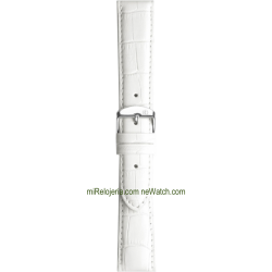 Genuine Bull Calf leather Alligator Engraved Santiago strap 18 mm.