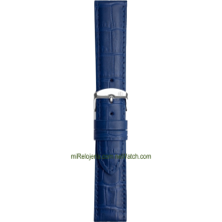 Genuine Bull Calf leather Alligator Engraved Santiago strap 22 mm.