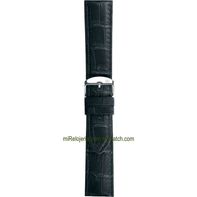 Genuine Bull Calf leather Alligator Engraved Santiago strap 14 mm.