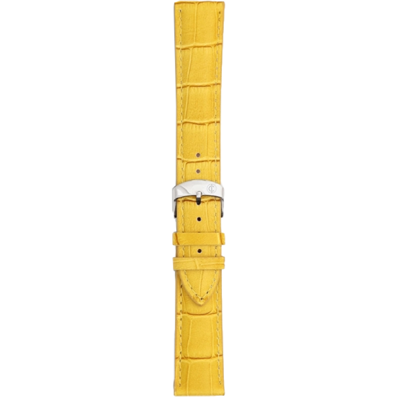 Genuine Bull Calf leather Alligator Engraved Santiago strap 22 m.