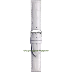 Genuine Bull Calf leather Alligator Engraved Santiago strap 14 mm.