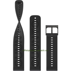 Athletic 6 Silicone strap All Black 22 mm.