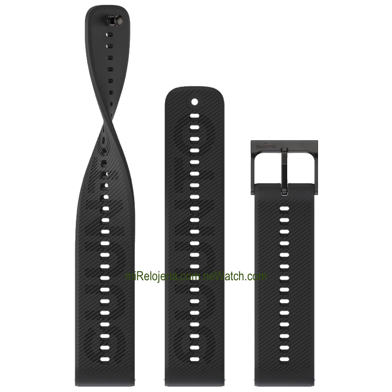 Correa de silicona Athletic 6 All Black 22 mm.