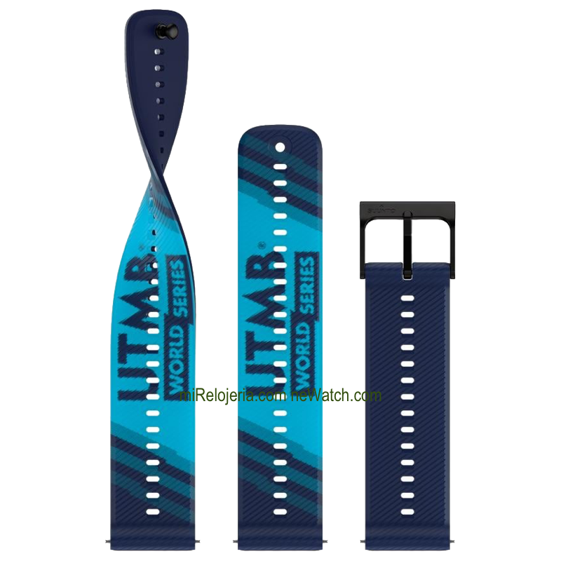 Correa de silicona Athletic 6 UTMB World Series Navy Blue 22 mm.