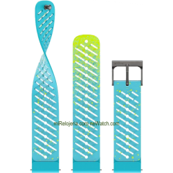 Athletic 5 Silicone strap Courtney Dauwalter Blue 22 mm.