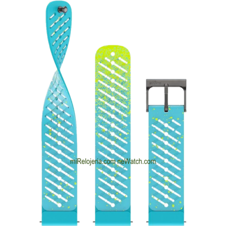 Correa de silicona Athletic 5 Courtney Dauwalter Blue 22 mm.