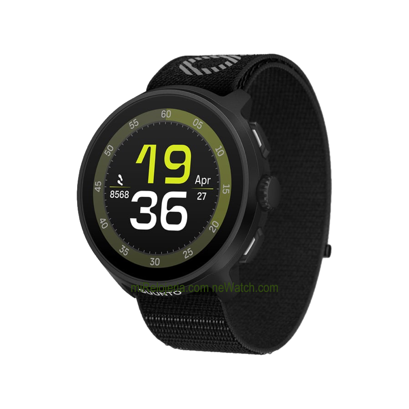 Run All Black Textile Strap