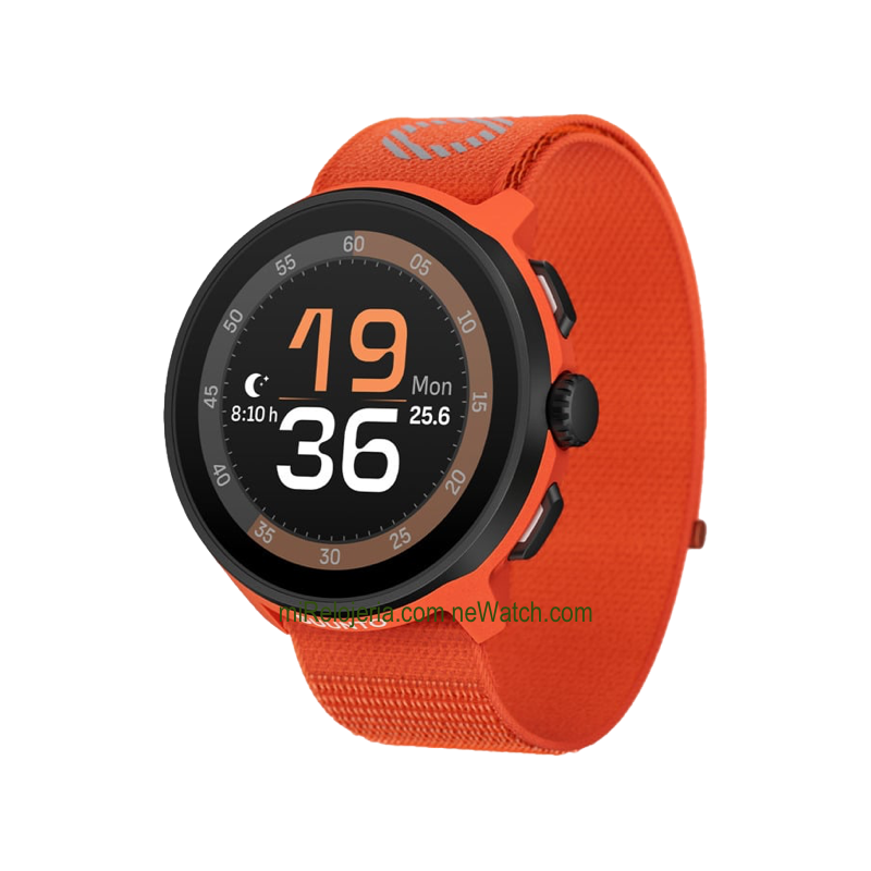 Run Coral Orange Textile Strap