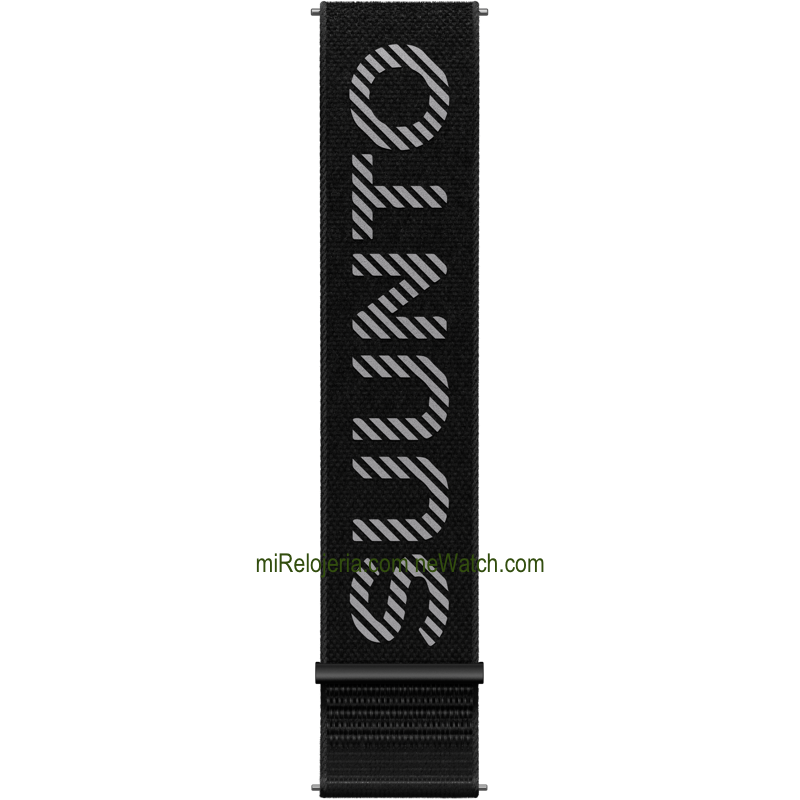 Correa textil atletic 7 22 mm. para Suunto Run Black