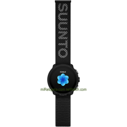 Correa textil atletic 7 22 mm. para Suunto Run Black