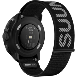 22 mm. Athletic 7 Loop Textile Strap Black S+M