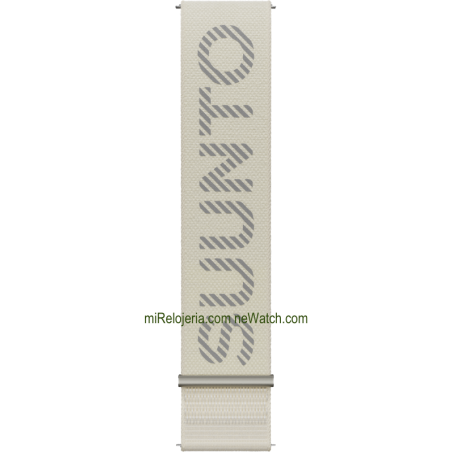 22 mm. Athletic 7 Loop Textile Strap Frost Gray S+M