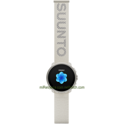 22 mm. Athletic 7 Loop Textile Strap Frost Gray S+M